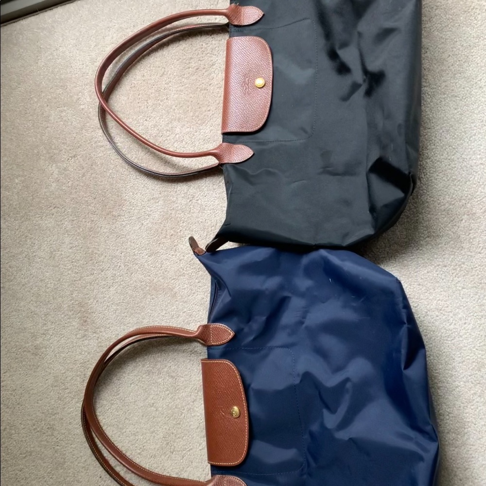 TWO large long champ bags
